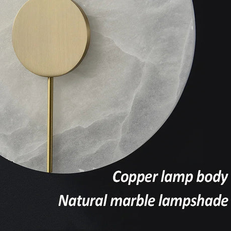 Scandinavian Luxury Circular Marble Wall Lamp - Hans Lumiere
