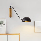 Scandinavian Minimalist Bedside Wall Lamp With Rotating Swing Arm - Hans Lumiere