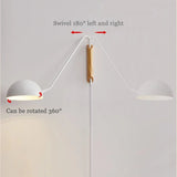 Scandinavian Minimalist Bedside Wall Lamp With Rotating Swing Arm - Hans Lumiere