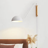 Scandinavian Minimalist Bedside Wall Lamp With Rotating Swing Arm - Hans Lumiere
