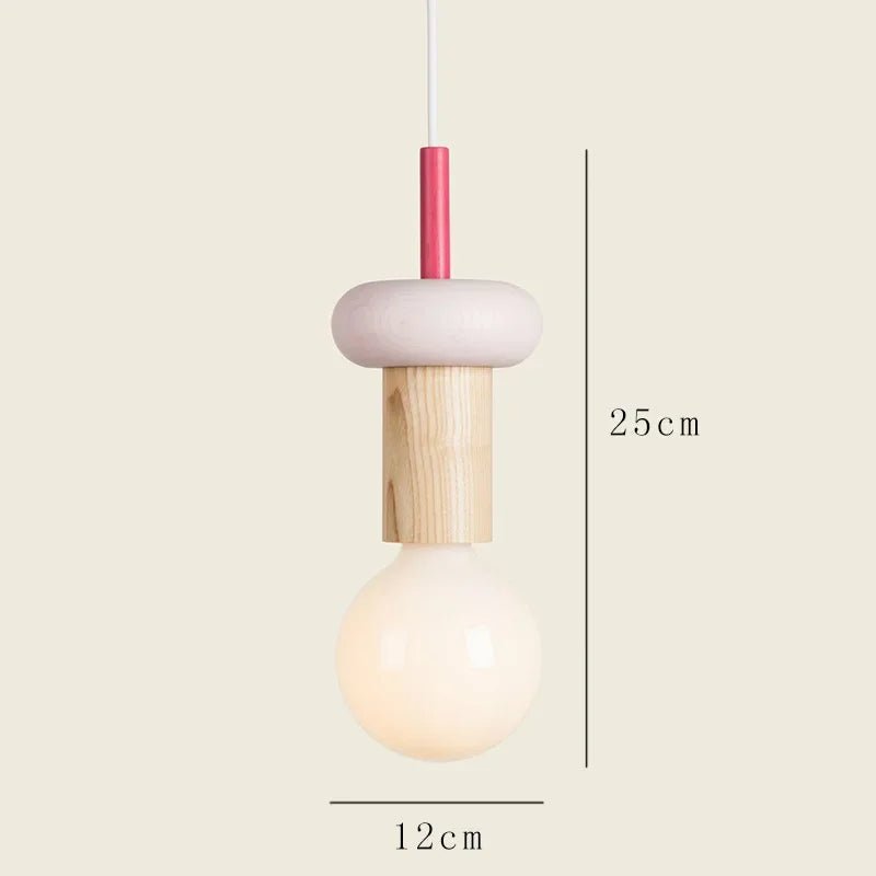 Scandinavian Wood LED Pendant Light – Kitchen Hanging Lamp - Hans Lumiere