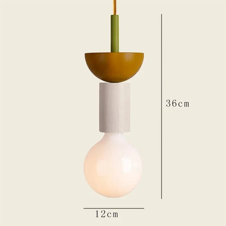 Scandinavian Wood LED Pendant Light – Kitchen Hanging Lamp - Hans Lumiere