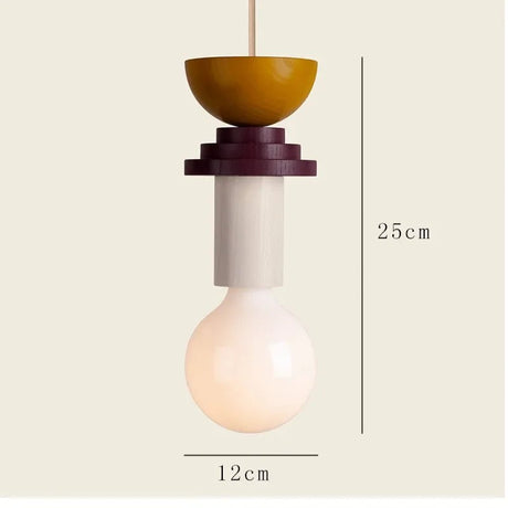 Scandinavian Wood LED Pendant Light – Kitchen Hanging Lamp - Hans Lumiere
