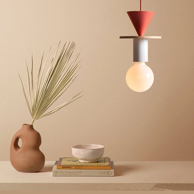 Scandinavian Wood LED Pendant Light – Kitchen Hanging Lamp - Hans Lumiere