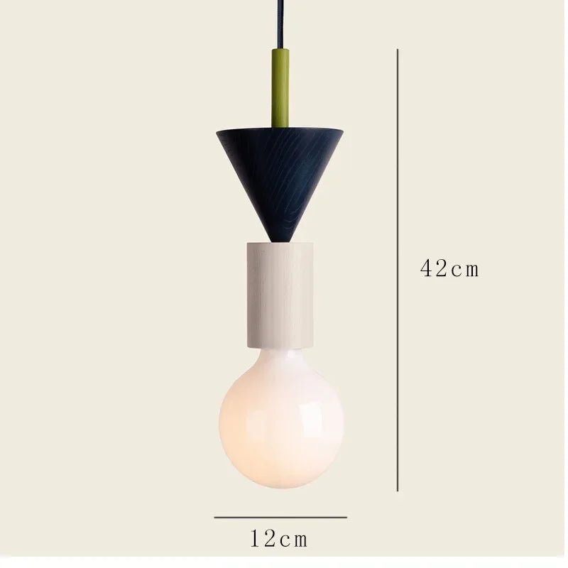 Scandinavian Wood LED Pendant Light – Kitchen Hanging Lamp - Hans Lumiere
