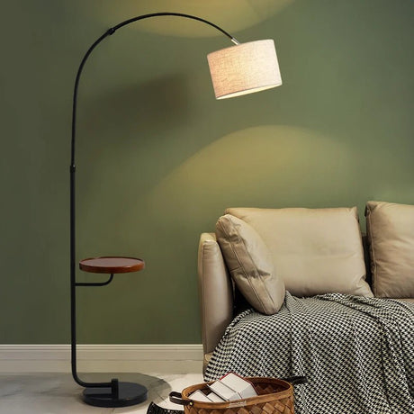 Scandinavian Wooden Study Standing Floor Lamp - Hans Lumiere
