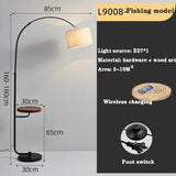Scandinavian Wooden Study Standing Floor Lamp - Hans Lumiere