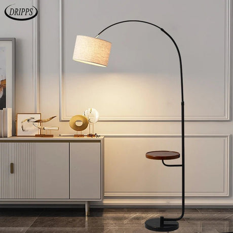 Scandinavian Wooden Study Standing Floor Lamp - Hans Lumiere