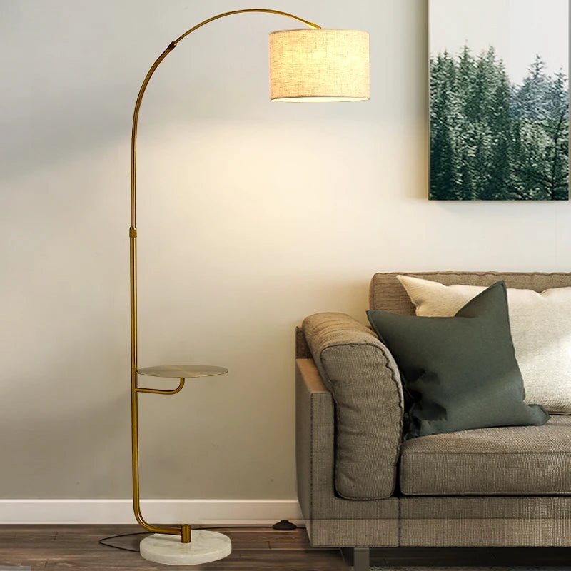 Scandinavian Wooden Study Standing Floor Lamp - Hans Lumiere
