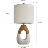 Set of 2 Boho Small Farmhouse Rattan Table Lamp - Hans Lumiere