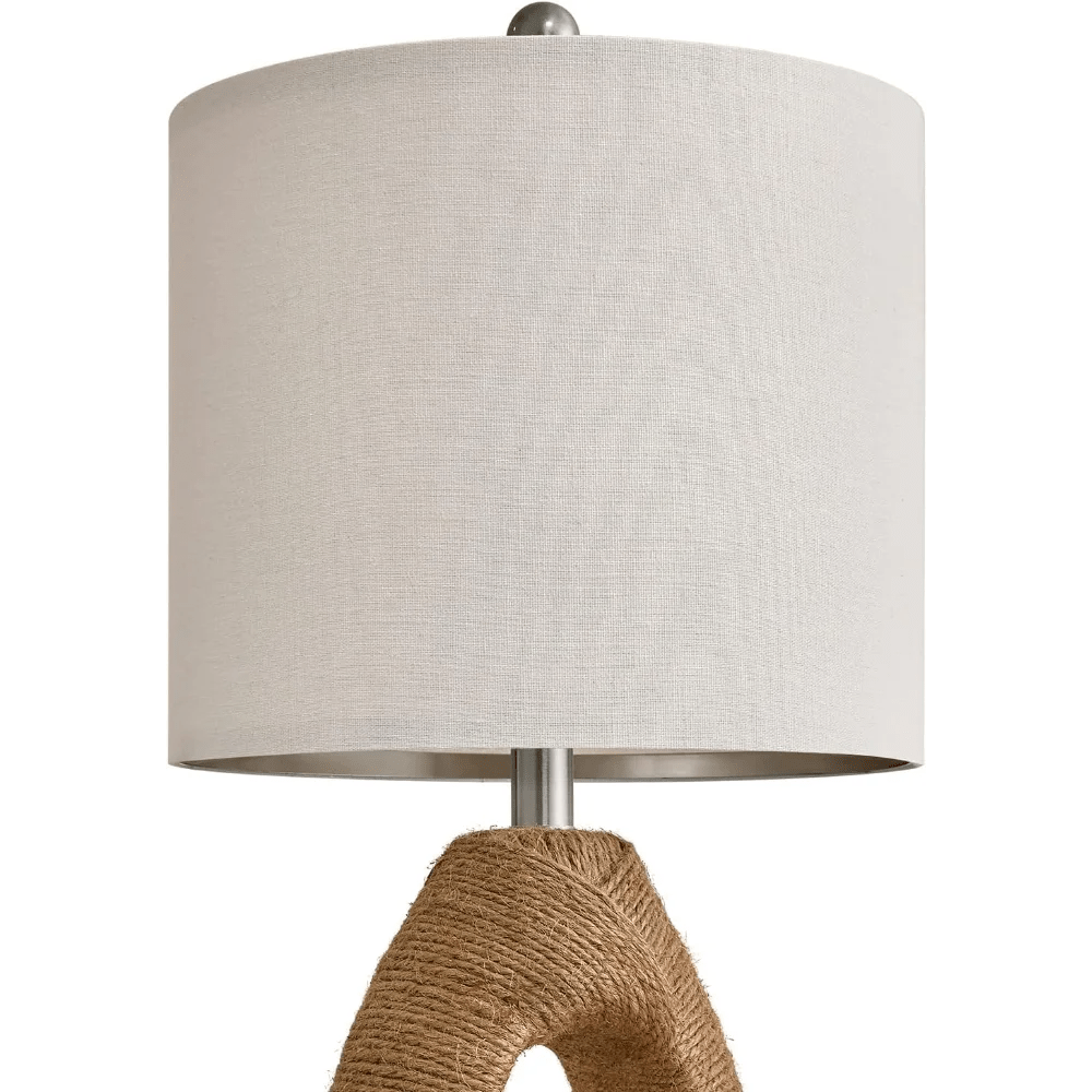 Set of 2 Boho Small Farmhouse Rattan Table Lamp - Hans Lumiere