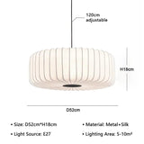 Silk Chandelier – Japanese Wabi Sabi Pendant Light - Hans Lumiere