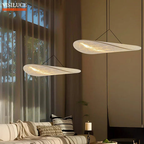 Silk Fabric Hand Made LED Pendant Light - Hans Lumiere