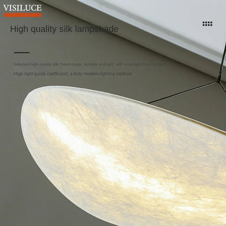 Silk Fabric Hand Made LED Pendant Light - Hans Lumiere