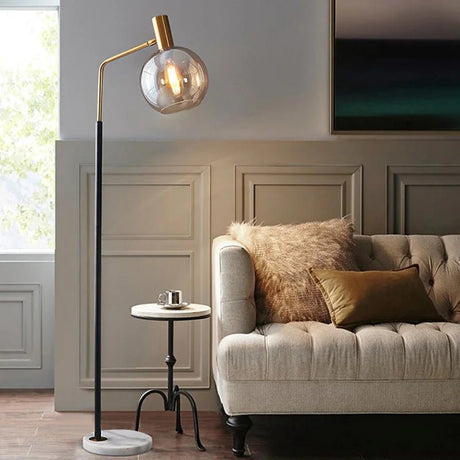 Simple Modern Glass LED Standing Lamp - Hans Lumiere