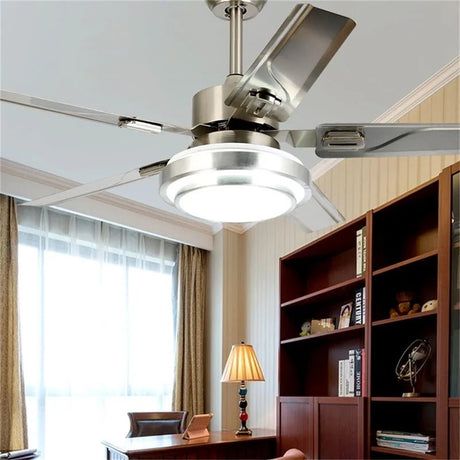 Simple Modern LED Ceiling Fan Light With Remote Control - Hans Lumiere