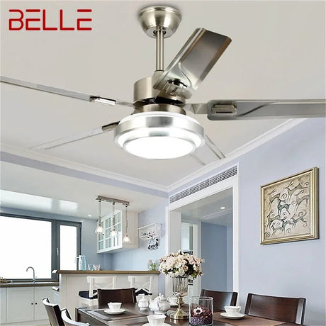 Simple Modern LED Ceiling Fan Light With Remote Control - Hans Lumiere