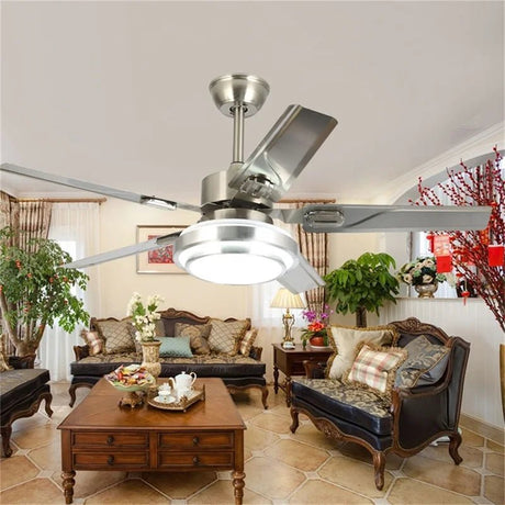 Simple Modern LED Ceiling Fan Light With Remote Control - Hans Lumiere