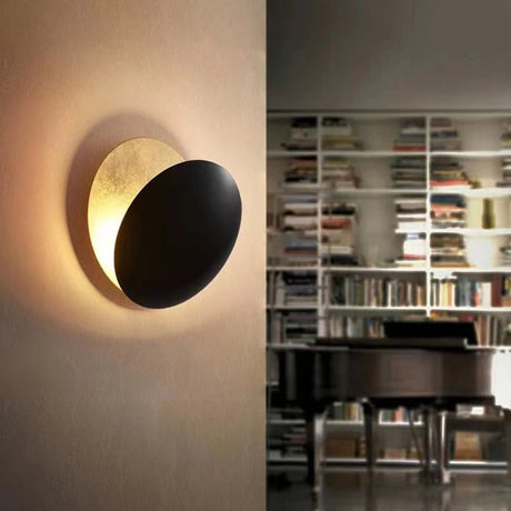 Simplicity Modern Eclipse Moon LED Wall Lamp - Hans Lumiere