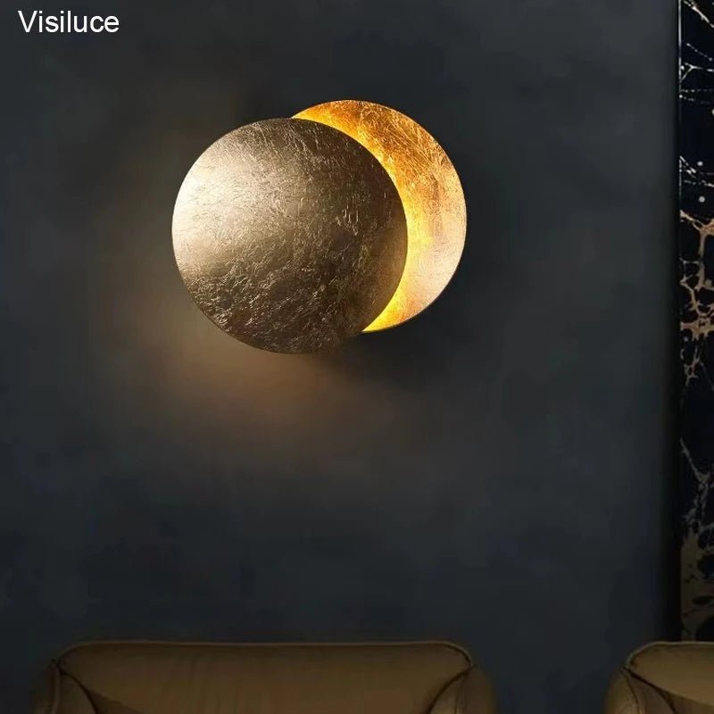 Simplicity Modern Eclipse Moon LED Wall Lamp - Hans Lumiere