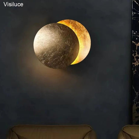 Simplicity Modern Eclipse Moon LED Wall Lamp - Hans Lumiere