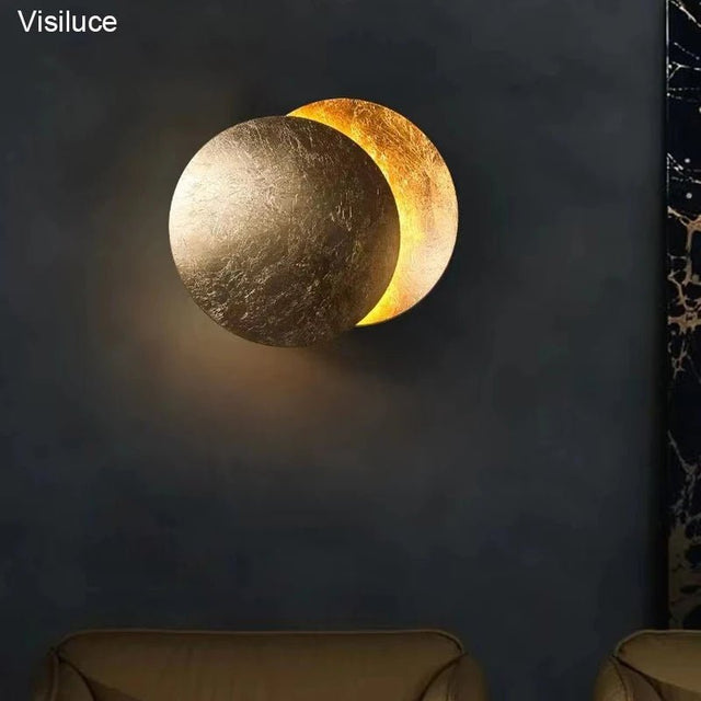 Simplicity Modern Eclipse Moon LED Wall Lamp - Hans Lumiere
