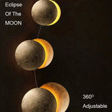 Simplicity Modern Eclipse Moon LED Wall Lamp - Hans Lumiere