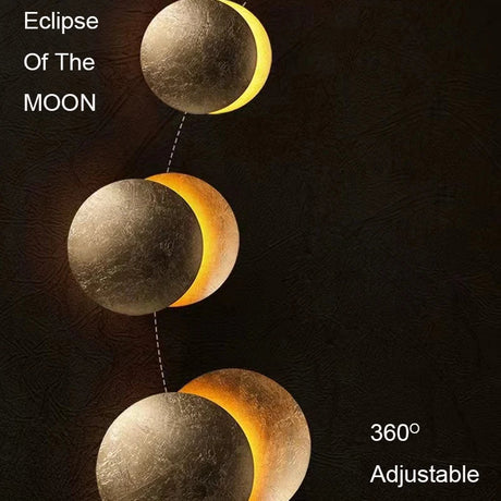 Simplicity Modern Eclipse Moon LED Wall Lamp - Hans Lumiere