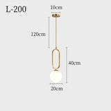 Single Head Nordic LED Chandeliers - Hans Lumiere
