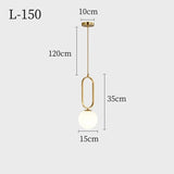 Single Head Nordic LED Chandeliers - Hans Lumiere