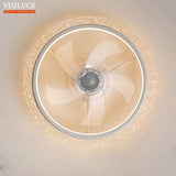 Smart Ceiling Fan LED Ceiling Lamp With Dimmer And Remote Control - Hans Lumiere