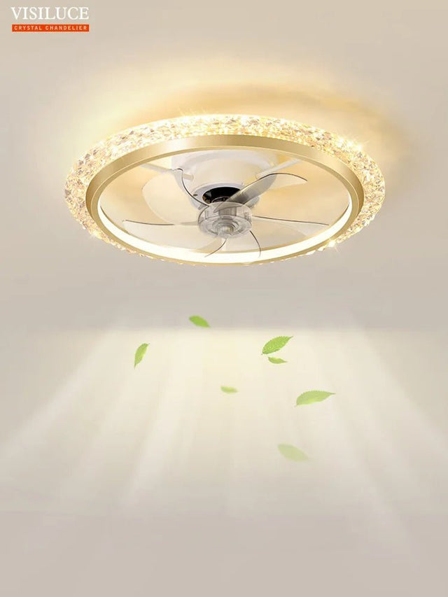 Smart Ceiling Fan LED Ceiling Lamp With Dimmer And Remote Control - Hans Lumiere