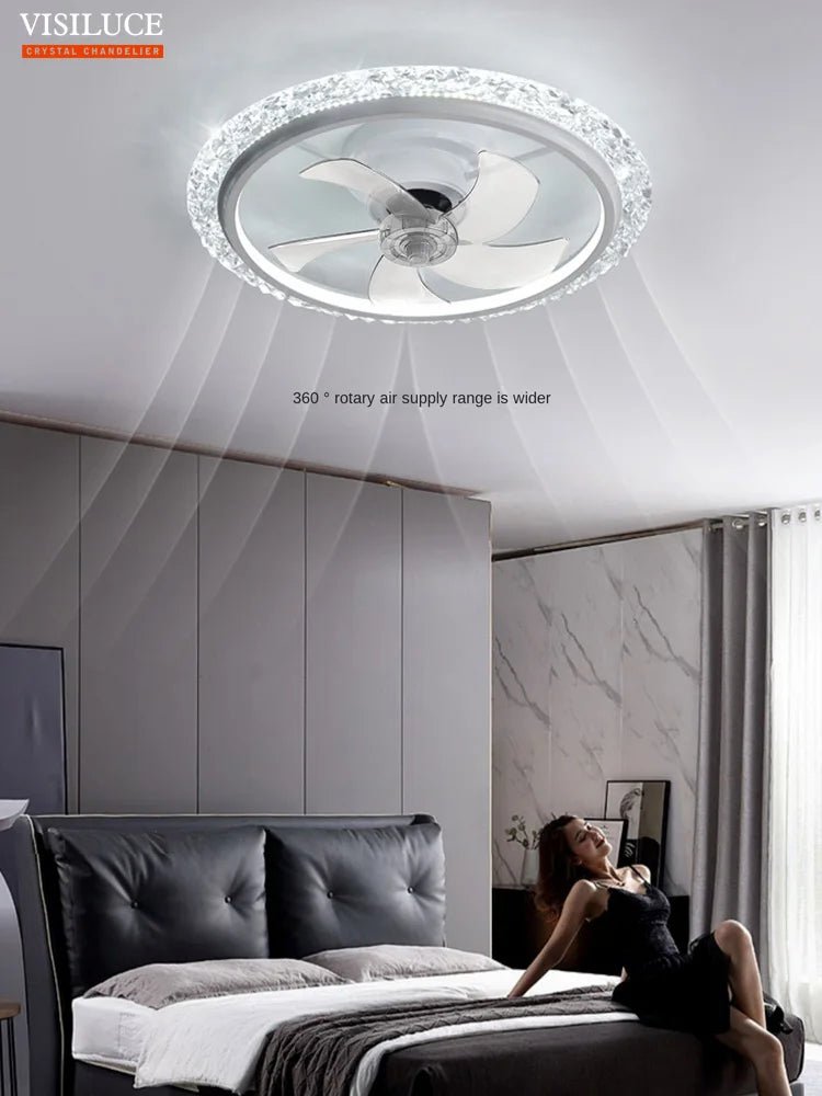 Smart Ceiling Fan LED Ceiling Lamp With Dimmer And Remote Control - Hans Lumiere