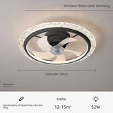 Smart Ceiling Fan LED Ceiling Lamp With Dimmer And Remote Control - Hans Lumiere