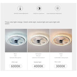 Smart Ceiling Fan LED Ceiling Lamp With Dimmer And Remote Control - Hans Lumiere