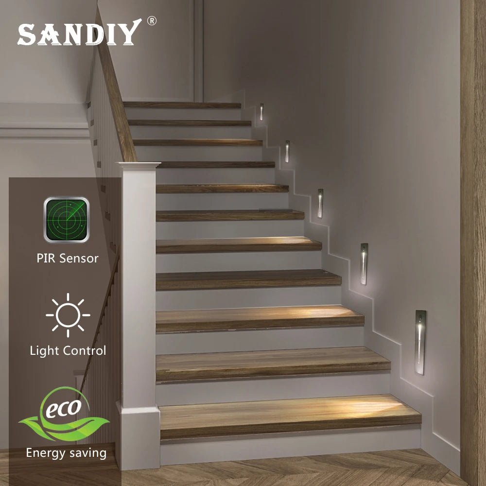 Smart Stair Lighting With Motion Sensor - Hans Lumiere