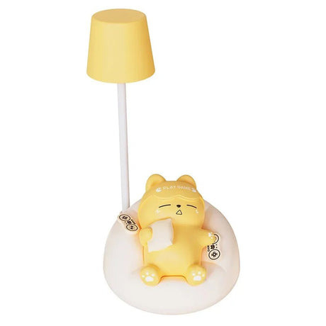 Soft And Cute Sleeping Cat Night Light - Hans Lumiere