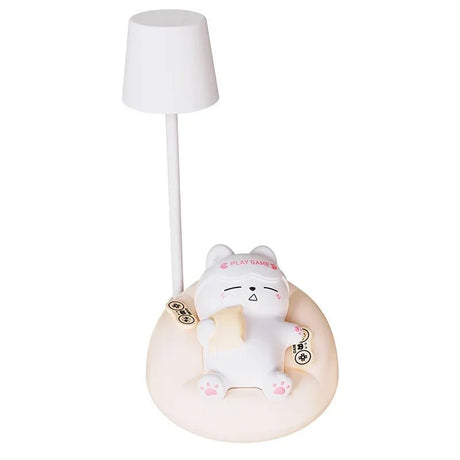 Soft And Cute Sleeping Cat Night Light - Hans Lumiere