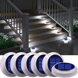Solar Deck and Driveway Lights - Waterproof LED Stick-On (6-Pack) - Hans Lumiere