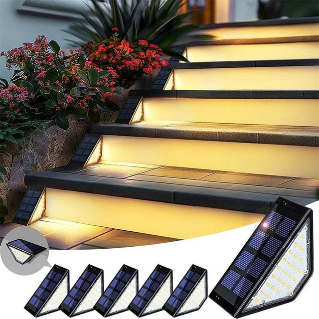 Solar Deck Lights - Waterproof LED Step Lights for Railing, Stairs, Fence and Patio - Hans Lumiere