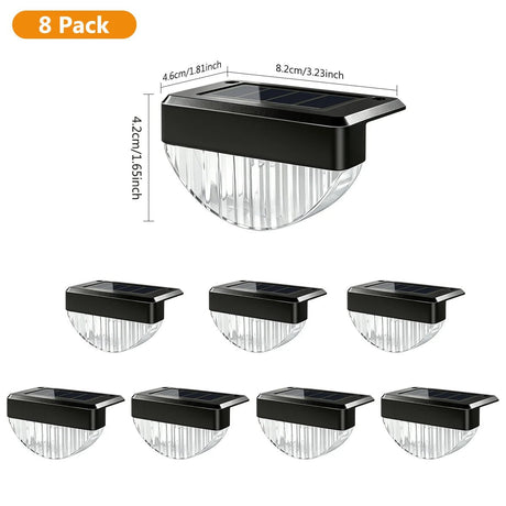 Solar Deck & Step Lights – Warm White LED, 8/16-Pack - Hans Lumiere