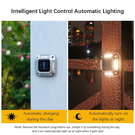 Solar Dock Light – Waterproof LED Deck & Path Warning Light, 4-Pack - Hans Lumiere