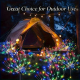Solar Fairy Light Ground Stakes – 8-Mode Copper Wire Garden Lights, 6-Pack - Hans Lumiere