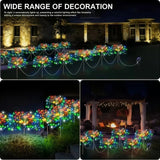 Solar Fairy Light Ground Stakes – 8-Mode Copper Wire Garden Lights, 6-Pack - Hans Lumiere