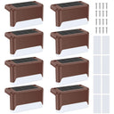 Solar Fence & Step Light – Warm White LED Deck Lamp, 4/8/16-Pack - Hans Lumiere