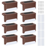 Solar Fence & Step Light – Warm White LED Deck Lamp, 4/8/16-Pack - Hans Lumiere