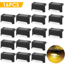 Solar Fence & Step Light – Warm White LED Deck Lamp, 4/8/16-Pack - Hans Lumiere