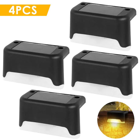 Solar Fence & Step Light – Warm White LED Deck Lamp, 4/8/16-Pack - Hans Lumiere