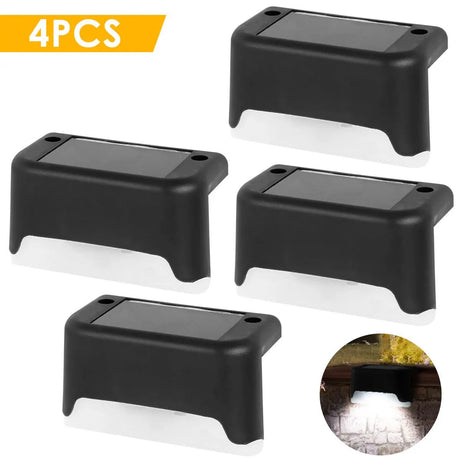 Solar Fence & Step Light – Warm White LED Deck Lamp, 4/8/16-Pack - Hans Lumiere