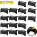 Solar Fence & Step Light – Warm White LED Deck Lamp, 4/8/16-Pack - Hans Lumiere
